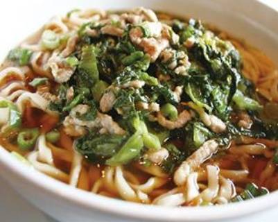 Noodles Soup with Salted Vegetable & Pork 雪菜肉絲湯麵